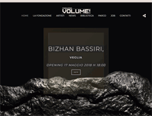 Tablet Screenshot of fondazionevolume.com